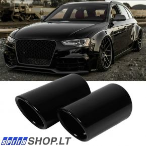 AUDI A4 B8 Q5 juodi išmetimo vamzdžio antgaliai
